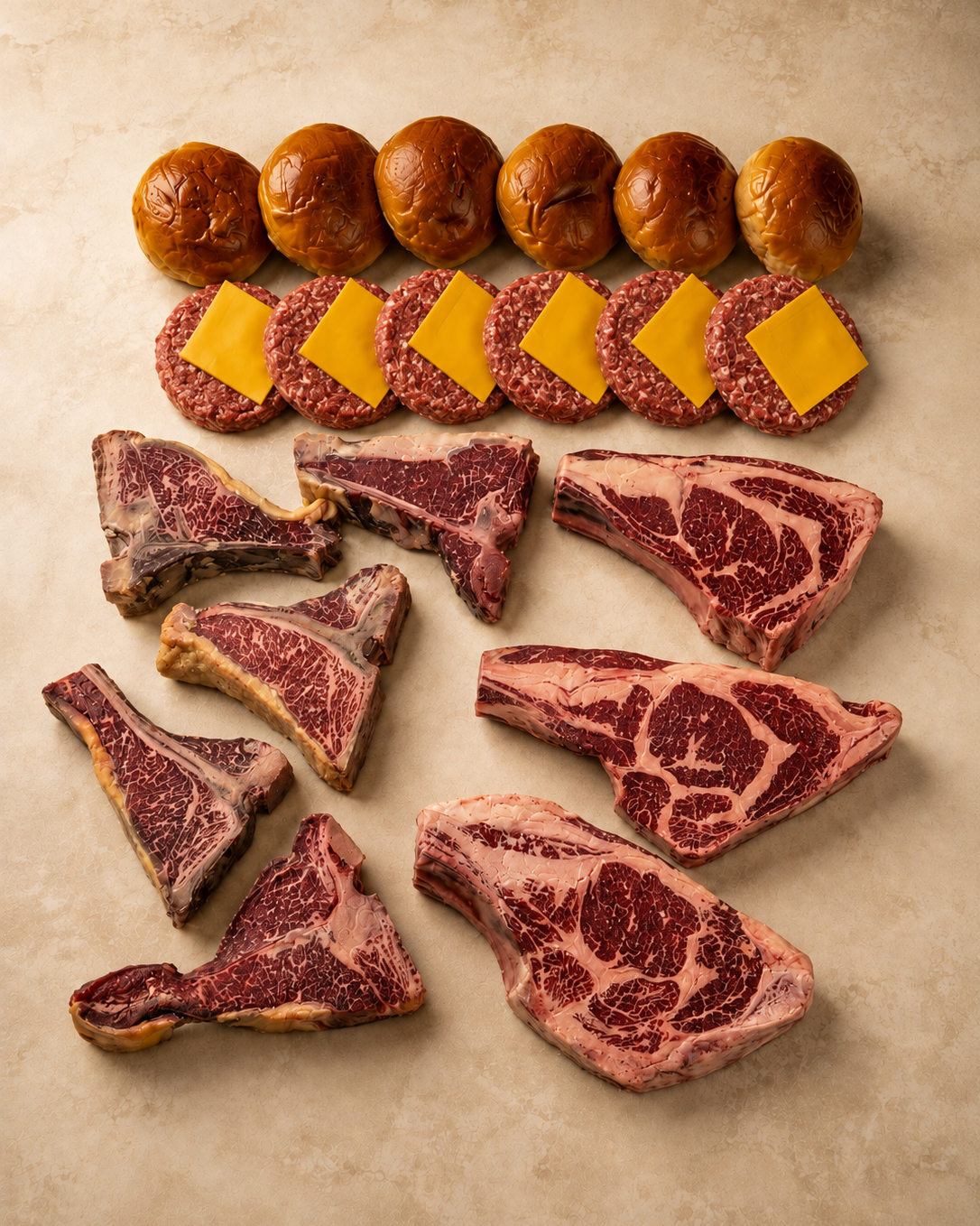 Lote Fiestas Patronales | T-Bone de Frisona y Chuletón Simmental Madurados